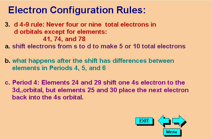 electron configuration rules: Page 2
